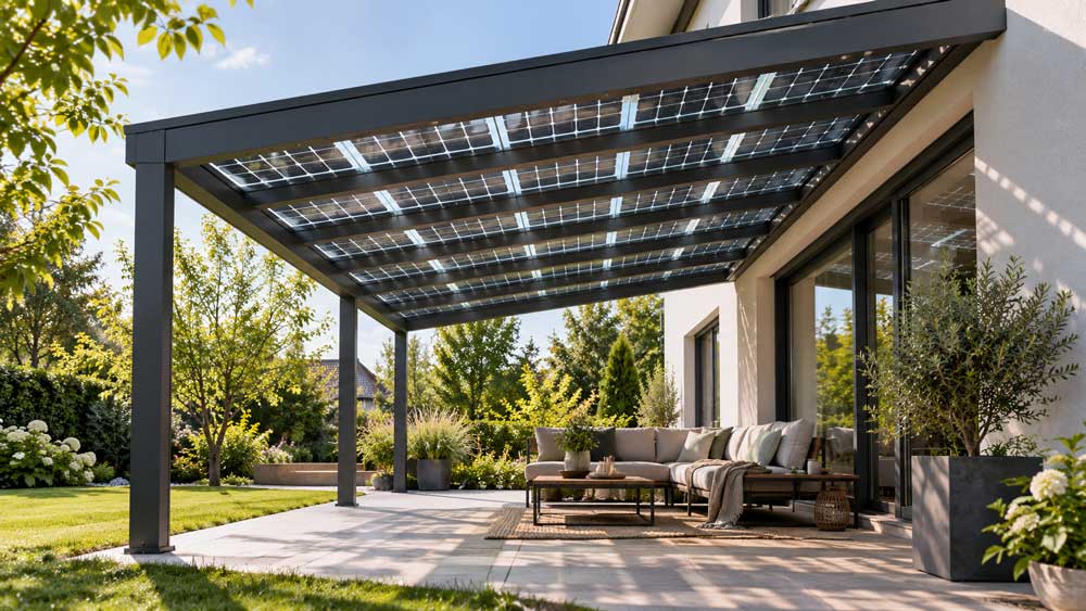 Photovoltaik auf der Terrasse: Möglichkeiten, Vorteile und Unterschiede